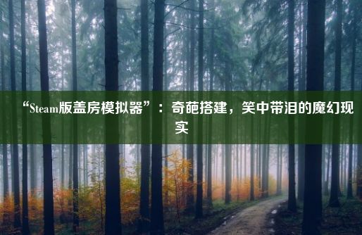 “Steam版盖房模拟器”：奇葩搭建，笑中带泪的魔幻现实