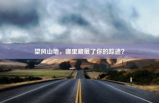 望风山地，哪里藏匿了你的踪迹？